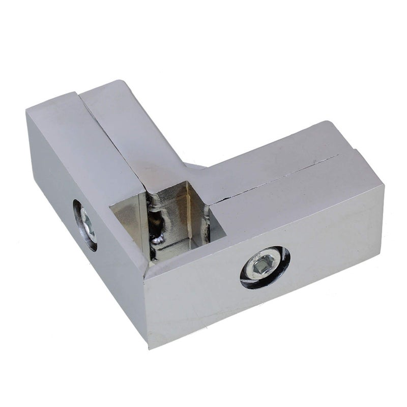 RDEXP Aluminum Alloy 3 Way L Shape Square Tube Clamp Tube Connector Pipe Fittings - Image 2